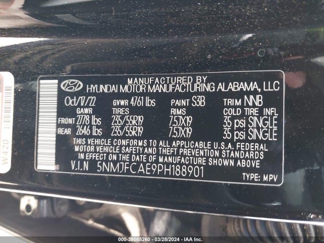 Hyundai TUCSON SEL 2023 5NMJFCAE9PH188901 Image 9
