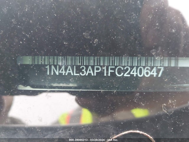 Nissan Altima 2.5 S 2015 1N4AL3AP1FC240647 Image 9