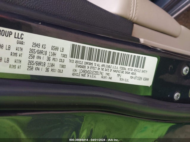 Dodge DURANGO LIMITED 2014 1C4RDHDG1EC551741 Image 9
