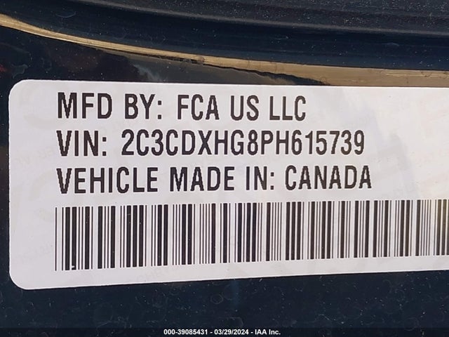 Dodge CHARGER GT 2023 2C3CDXHG8PH615739 Image 9