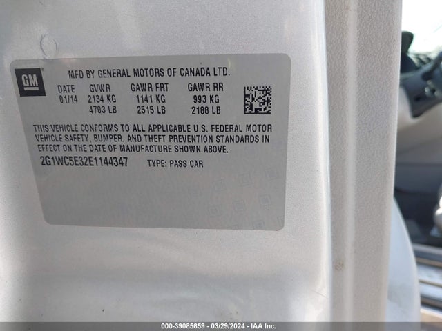 Chevrolet Impala Limited Ltz 2014 2G1WC5E32E1144347 Image 9