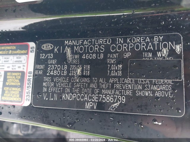 KIA Sportage Ex 2014 KNDPCCAC3E7586739 Image 9