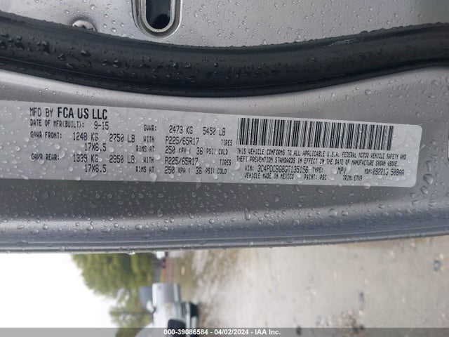 Dodge Journey Sxt 2016 3C4PDCBG8GT135156 Image 9