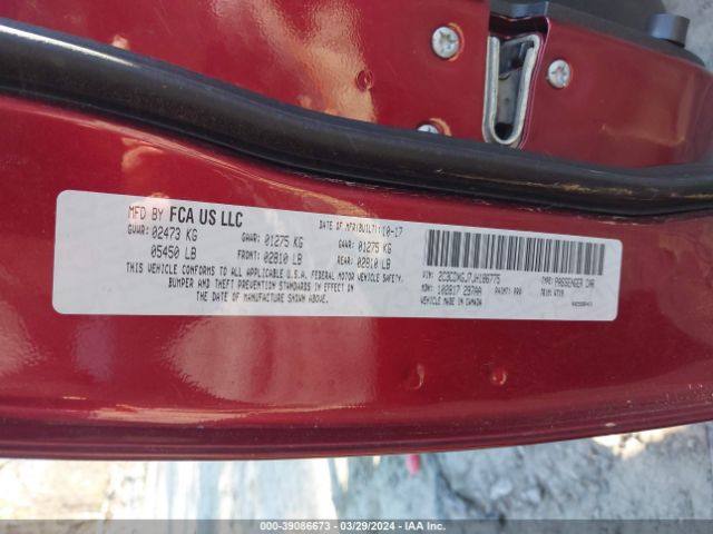2C3CDXGJ7JH186775 Dodge Charger R/t Scat Pack Rwd