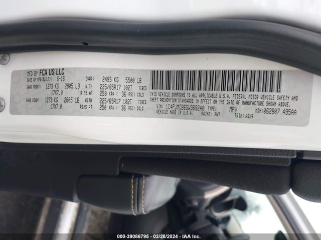 1C4PJMCB6GW368240 Jeep Cherokee Latitude
