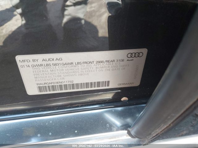 WAURGAFD3EN011732 Audi A8 L 3.0t