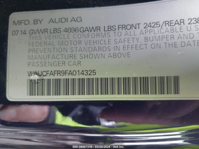 WAUCFAFR9FA014325 Audi A5 2.0t Premium