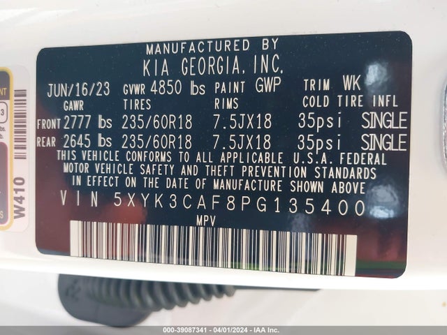 KIA Sportage Ex 2023 5XYK3CAF8PG135400 Image 9