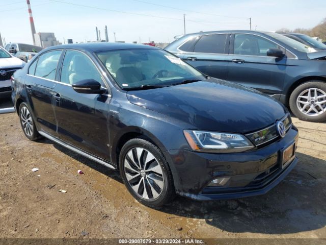 Auction sale of the 2016 Volkswagen Jetta Hybrid Sel Premium, vin: 3VW637AJ6GM344941, lot number: 39087579