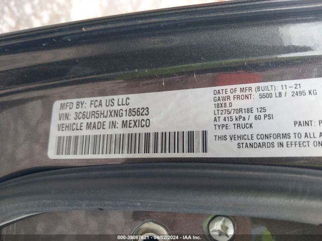 3C6UR5HJXNG185623 RAM 2500
