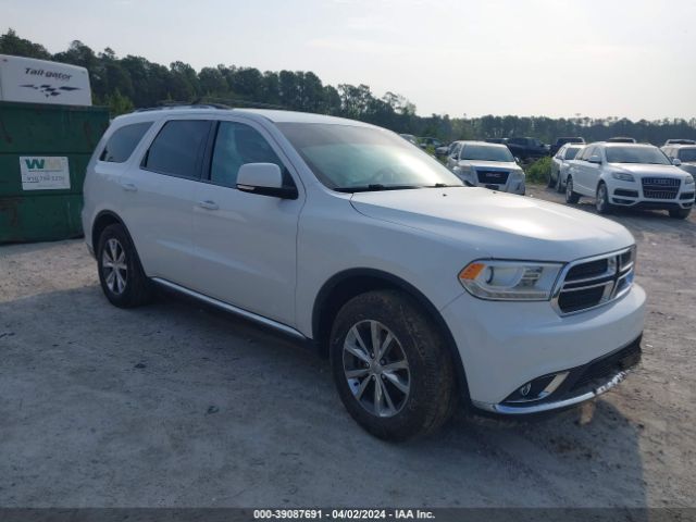 Auction sale of the 2016 Dodge Durango Limited, vin: 1C4RDHDGXGC373881, lot number: 39087691