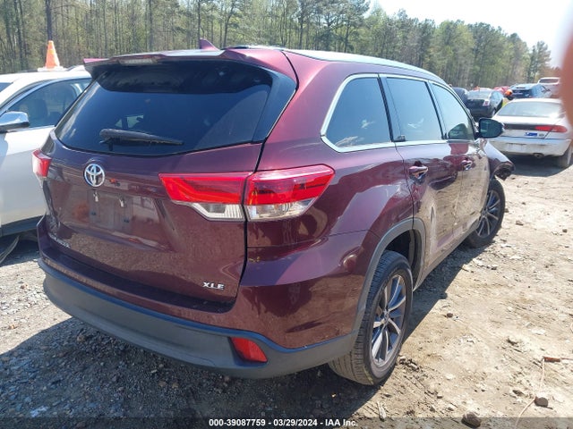 Toyota Highlander Xle 2019 5TDKZRFH0KS290806 Image 4