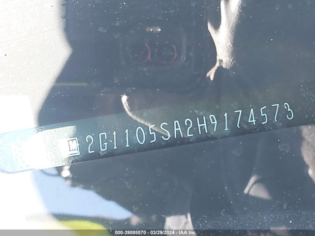 Chevrolet IMPALA 1LT 2017 2G1105SA2H9174573 Image 9