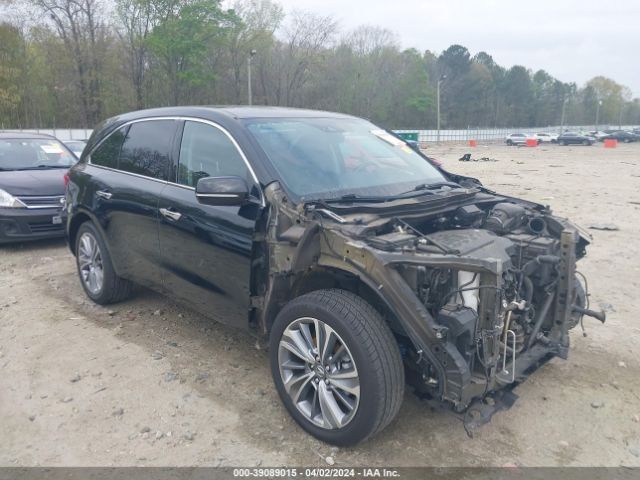 Auction sale of the 2017 Acura Mdx Technology Package, vin: 5FRYD4H57HB004069, lot number: 39089015