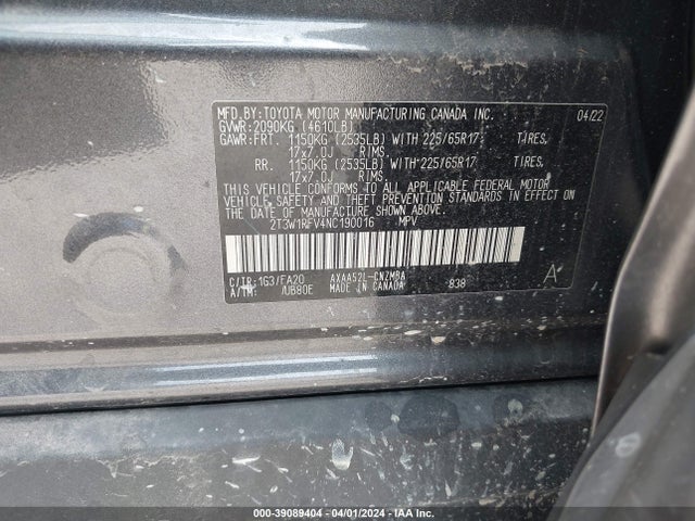 Toyota Rav4 Xle 2022 2T3W1RFV4NC190016 Image 9