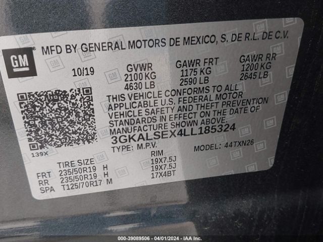 3GKALSEX4LL185324 GMC Terrain Fwd Denali