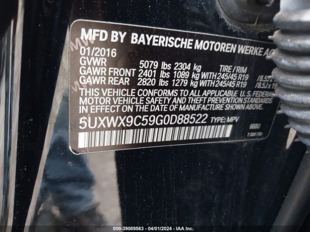 5UXWX9C59G0D88522 BMW X3 Xdrive28i