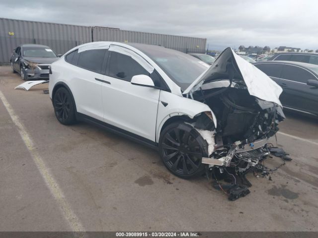 39089915 :رقم المزاد ، 7SAXCBE59NF355105 vin ، 2022 Tesla Model X Dual Motor All-wheel Drive مزاد بيع