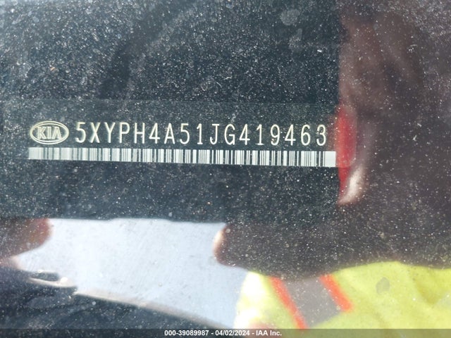 KIA Sorento 3.3l Ex 2018 5XYPH4A51JG419463 Image 9