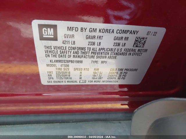 Buick Encore Gx Select Fwd 2023 KL4MMDS28PB019898 Image 9