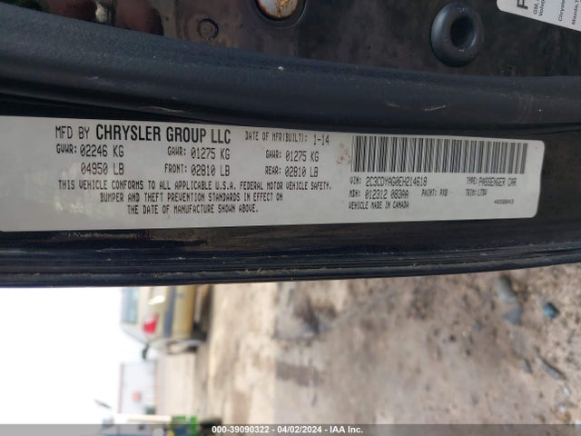 Dodge Challenger Sxt 2014 2C3CDYAG0EH214618 Image 9