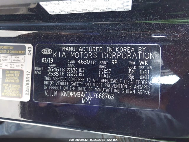 KIA Sportage Lx 2020 KNDPM3AC2L7668763 Image 9