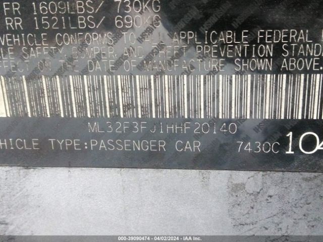 ML32F3FJ1HHF20140 Mitsubishi Mirage G4 Es