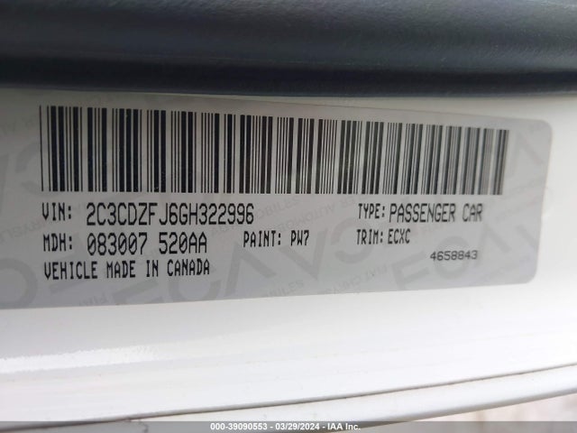 Dodge Challenger R/t Scat Pack 2016 2C3CDZFJ6GH322996 Image 9
