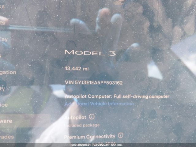 5YJ3E1EA5PF593162 Tesla Model 3 Rear-wheel Drive