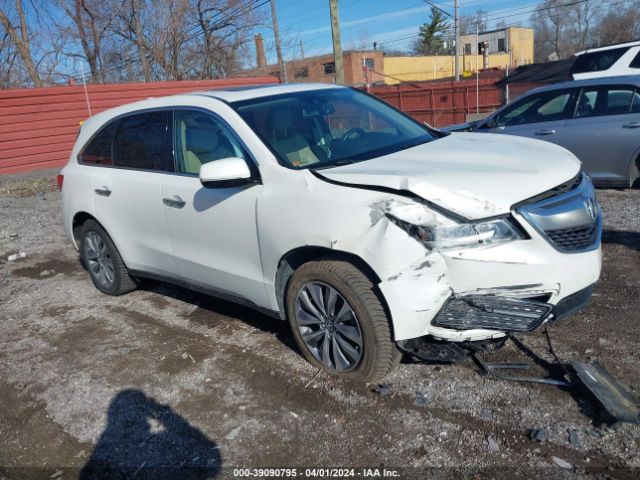 Продаж на аукціоні авто 2014 Acura Mdx Technology Package, vin: 5FRYD4H47EB022011, номер лоту: 39090795