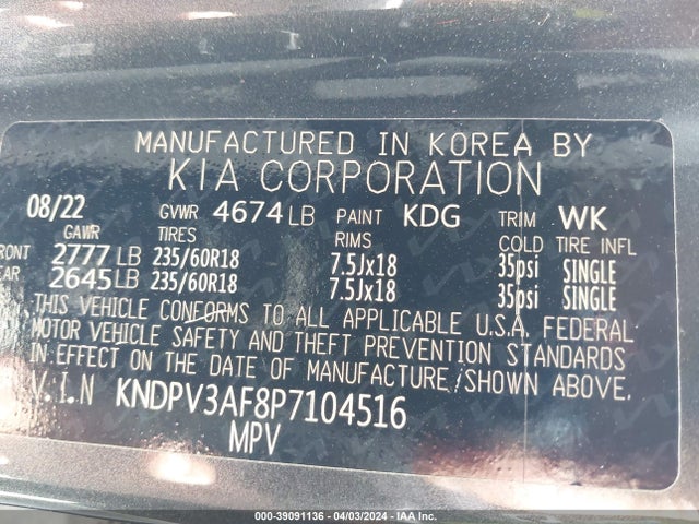 KIA Sportage Ex 2023 KNDPV3AF8P7104516 Image 9
