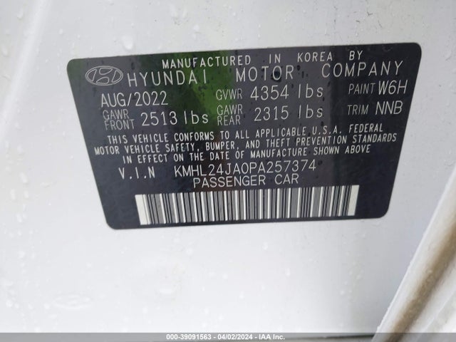 Hyundai SONATA SE 2023 KMHL24JA0PA257374 Image 9