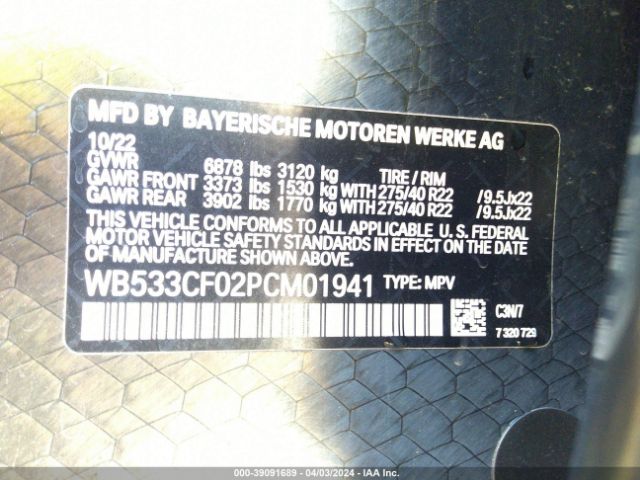 WB533CF02PCM01941 BMW IX M60