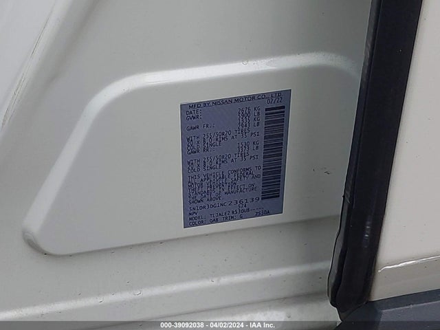 Nissan Pathfinder Platinum 2wd 2022 5N1DR3DG1NC236139 Image 9