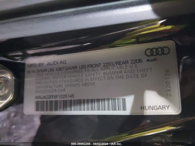 WAUACGFF6F1025145 Audi A3 1.8t Premium