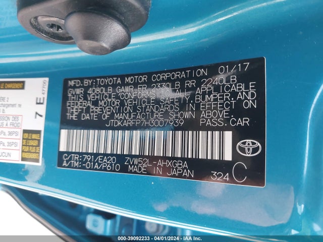 JTDKARFP7H3007939 Toyota Prius Prime Advanced
