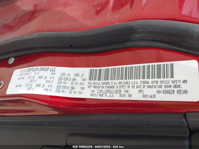 1C4PJLDB5EW118235 Jeep Cherokee Limited