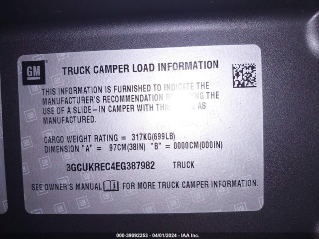 Chevrolet Silverado 1500 2lt 2014 3GCUKREC4EG387982 Image 9