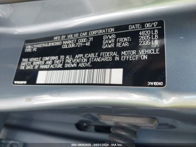 LYV402TK6JB163993 Volvo S60 Inscription T5