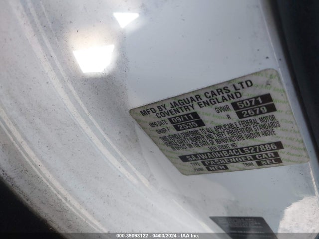 2012 JAGUAR XF SAJWA0HB4CLS27886 Photo 8