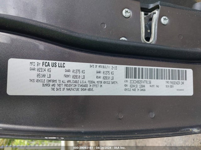 Dodge Charger Se 2015 2C3CDXBG5FH776136 Image 9