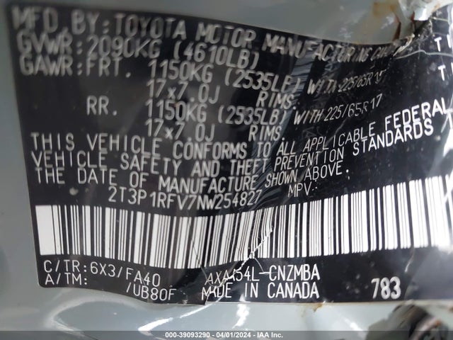 Toyota Rav4 Xle 2022 2T3P1RFV7NW254827 Image 9
