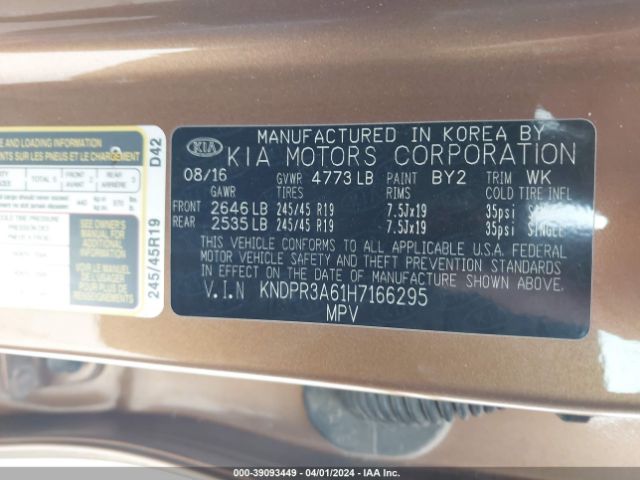 KNDPR3A61H7166295 KIA Sportage Sx Turbo