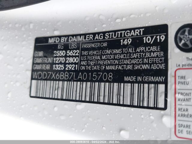 2020 MERCEDES-BENZ AMG GT 53 4-DOOR COUPE WDD7X6BB7LA015708 Photo 8