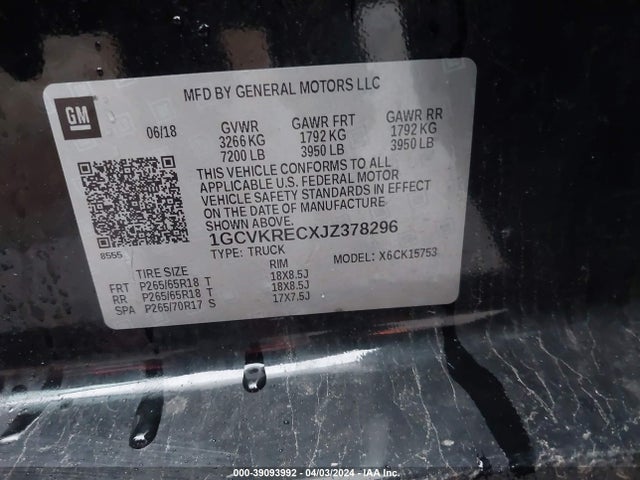 Chevrolet Silverado 1500 2lt 2018 1GCVKRECXJZ378296 Image 9