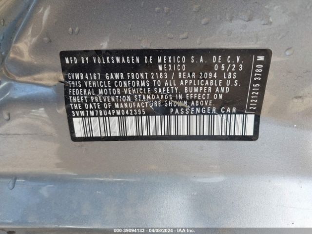 3VW7M7BU4PM042395 Volkswagen Jetta 1.5t Se