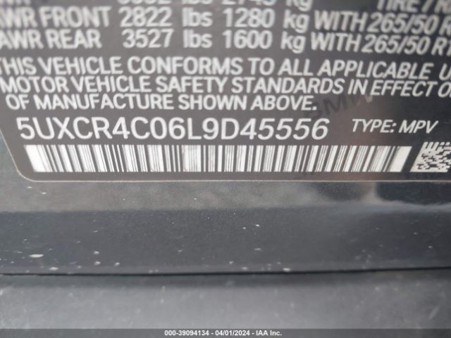 5UXCR4C06L9D45556 BMW X5 Sdrive40i