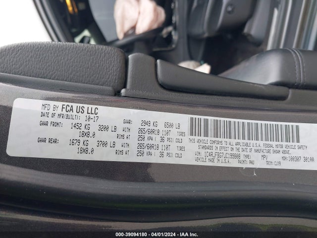 1C4RJFBG7JC199808 Jeep Grand Cherokee Limited 4x4