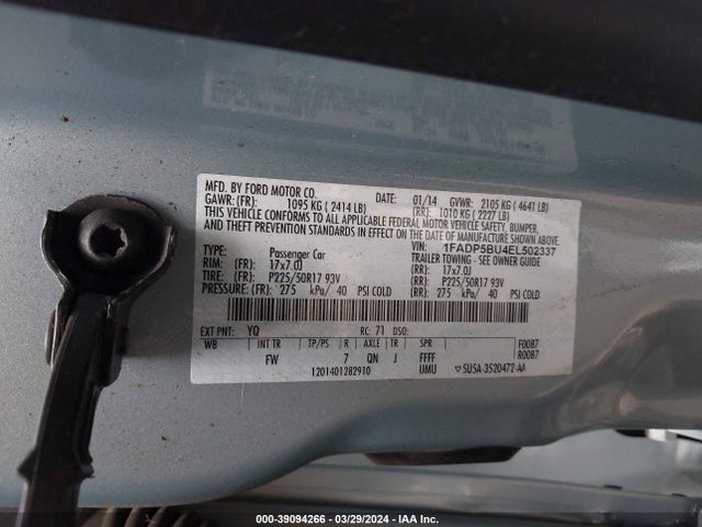 Ford C-max Hybrid Sel 2014 1FADP5BU4EL502337 Image 9