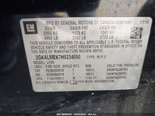 2GKALMEK7H6234690 GMC Terrain Sle-1